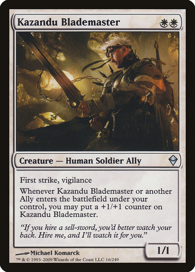 Kazandu Blademaster [Zendikar] | Game Master's Emporium (The New GME)