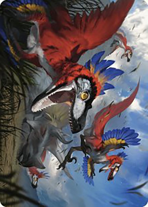 Wrathful Raptors Art Card [The Lost Caverns of Ixalan Art Series] | Game Master's Emporium (The New GME)