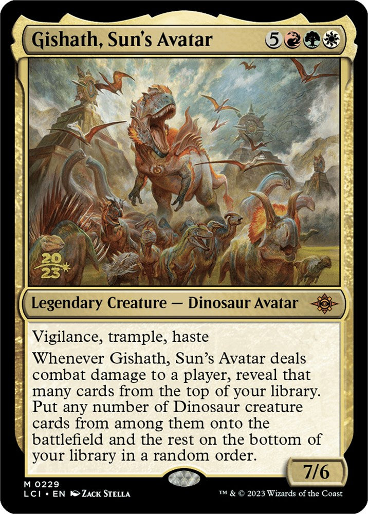 Gishath, Sun's Avatar (LCI) [The Lost Caverns of Ixalan Prerelease Cards] | Game Master's Emporium (The New GME)