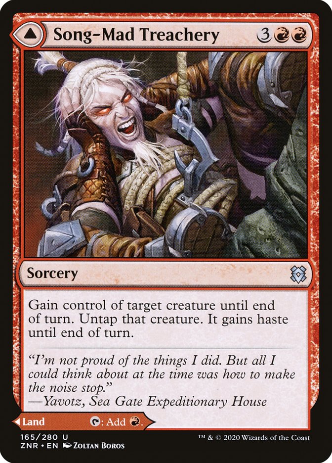 Song-Mad Treachery // Song-Mad Ruins [Zendikar Rising] | Game Master's Emporium (The New GME)