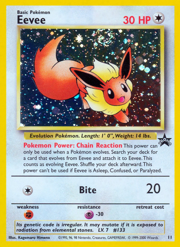 Eevee (11) [Wizards of the Coast: Black Star Promos] | Game Master's Emporium (The New GME)