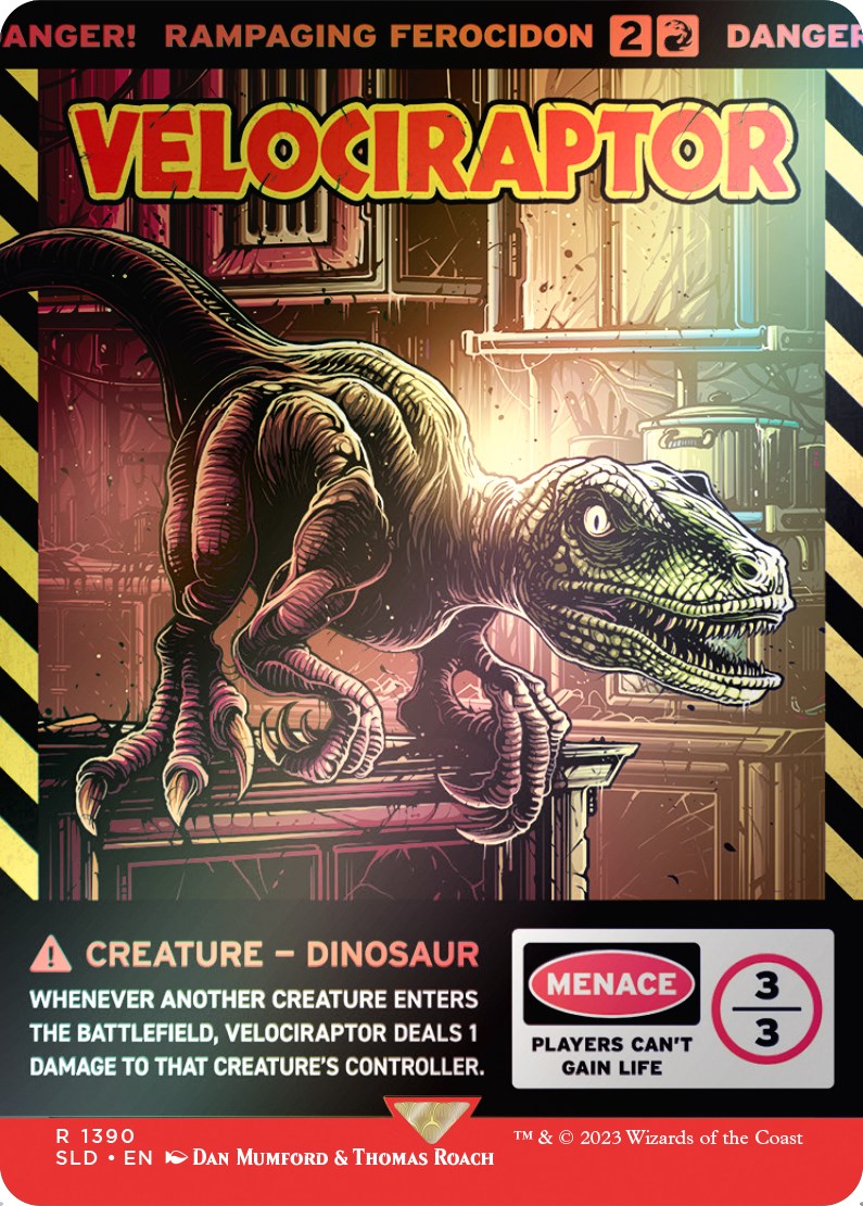 Velociraptor - Rampaging Ferocidon (Rainbow Foil) [Secret Lair Drop Series] | Game Master's Emporium (The New GME)