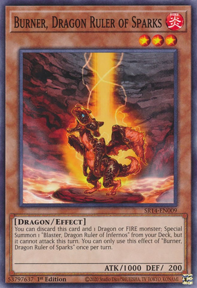 Burner, Dragon Ruler of Sparks [SR14-EN009] Common | Game Master's Emporium (The New GME)