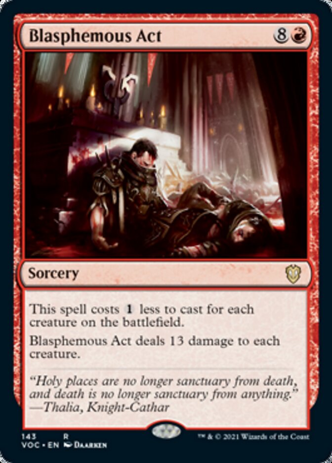 Blasphemous Act [Innistrad: Crimson Vow Commander] | Game Master's Emporium (The New GME)