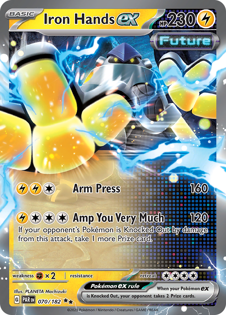 Iron Hands ex (070/182) [Scarlet & Violet: Paradox Rift] | Game Master's Emporium (The New GME)