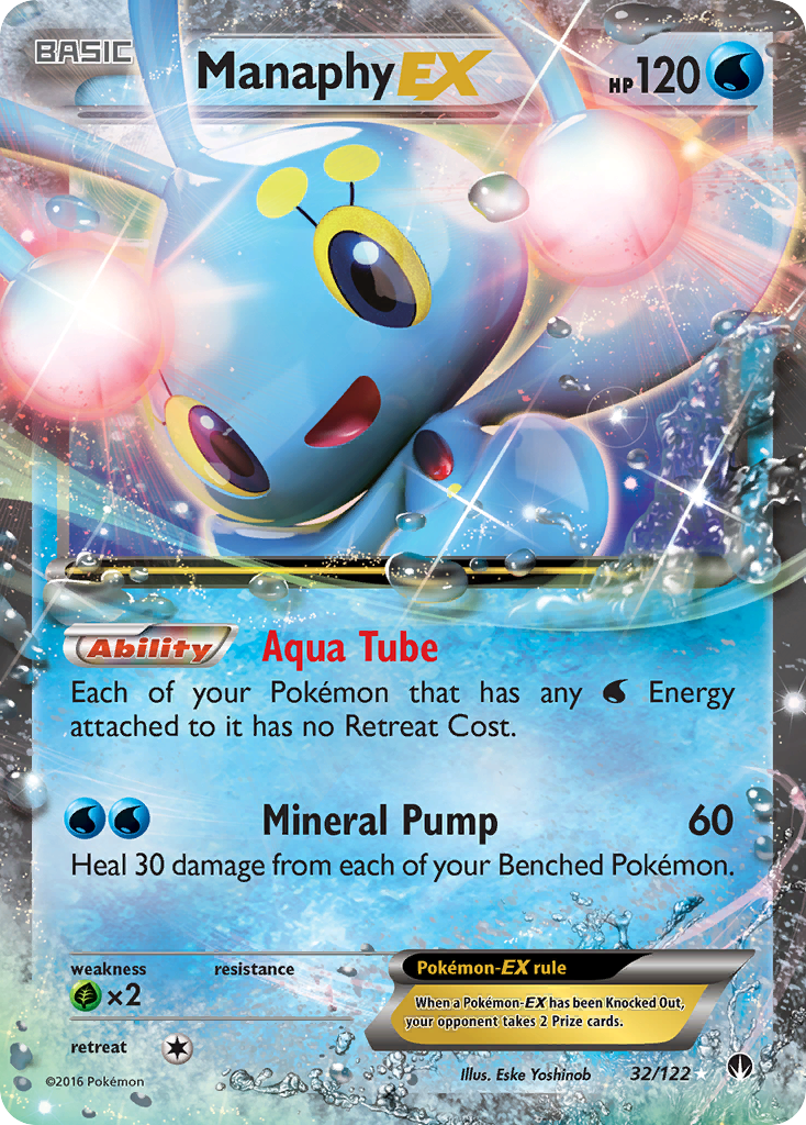 Manaphy EX (32/122) [XY: BREAKpoint] | Game Master's Emporium (The New GME)