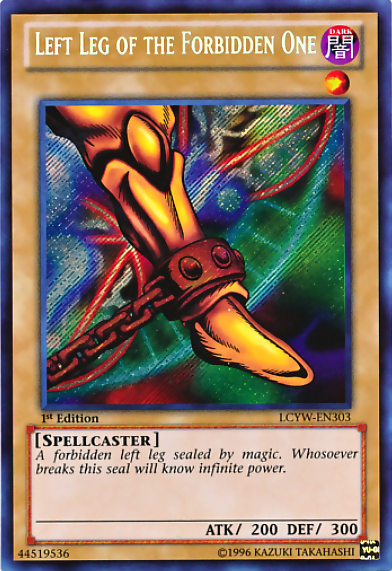 Left Leg of the Forbidden One [LCYW-EN303] Secret Rare | Game Master's Emporium (The New GME)