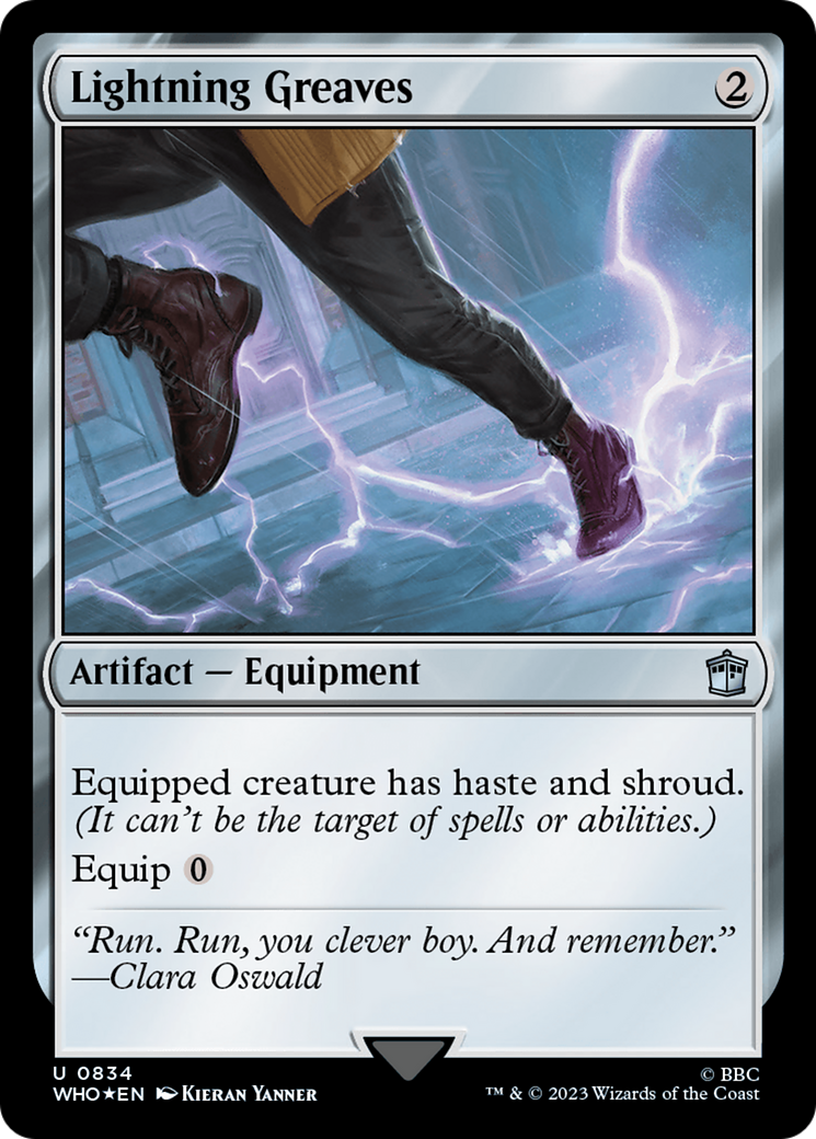 Lightning Greaves (Surge Foil) [Doctor Who] | Game Master's Emporium (The New GME)