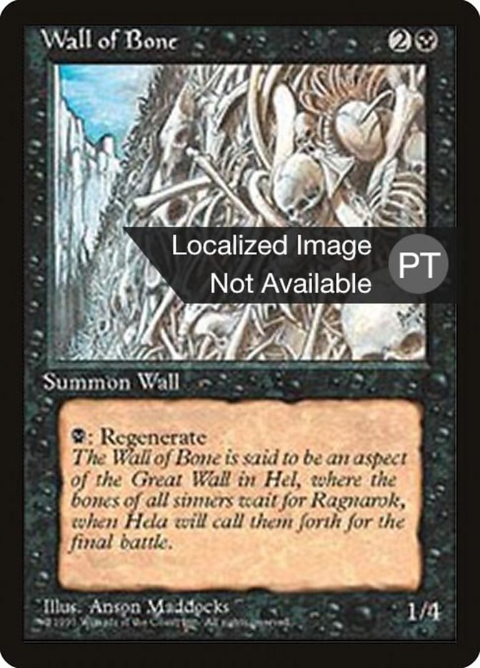 Wall of Bone [Fourth Edition (Foreign Black Border)] | Game Master's Emporium (The New GME)