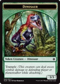 Dinosaur // Treasure (009) Double-Sided Token [Ixalan Tokens] | Game Master's Emporium (The New GME)