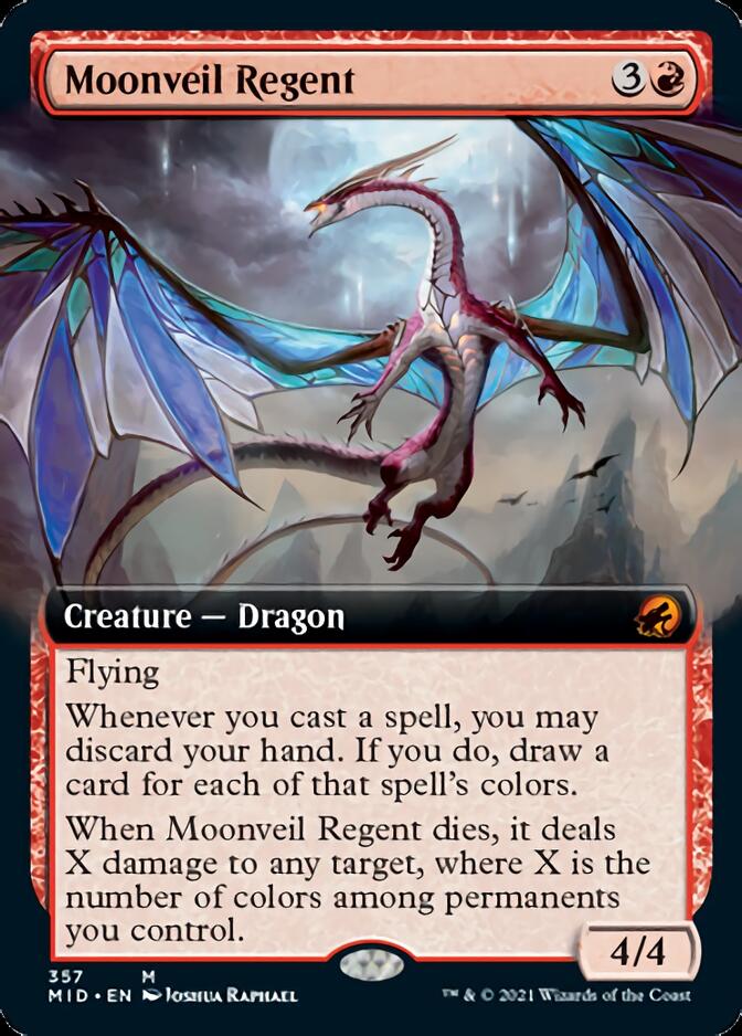 Moonveil Regent (Extended Art) [Innistrad: Midnight Hunt] | Game Master's Emporium (The New GME)