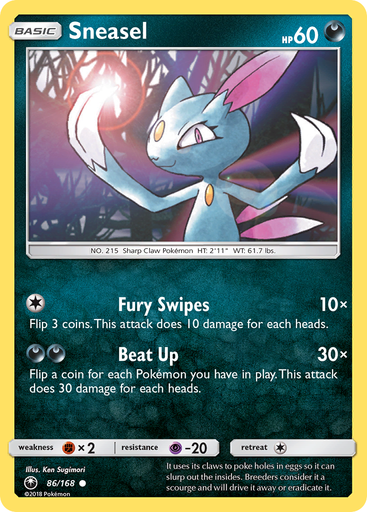 Sneasel (86/168) [Sun & Moon: Celestial Storm] | Game Master's Emporium (The New GME)