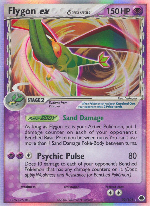 Flygon ex (92/101) (Delta Species) [EX: Dragon Frontiers] | Game Master's Emporium (The New GME)