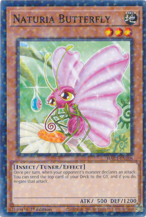 Naturia Butterfly (Duel Terminal) [HAC1-EN108] Common | Game Master's Emporium (The New GME)