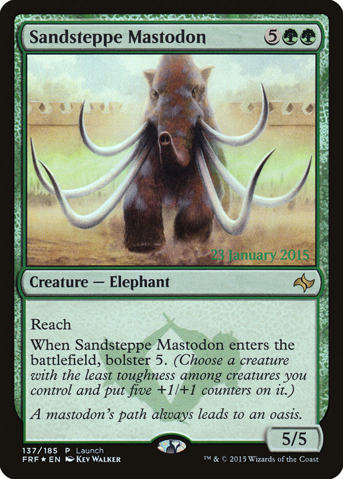 Sandsteppe Mastodon (Launch) [Fate Reforged Prerelease Promos] | Game Master's Emporium (The New GME)