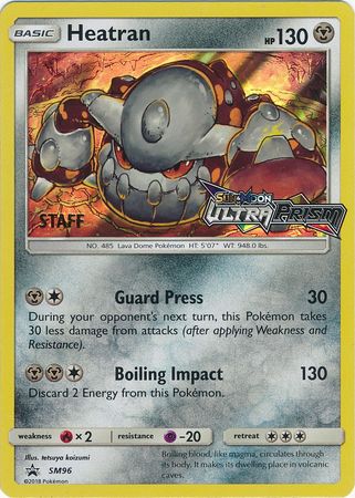 Heatran (SM96) (Staff Prerelease Promo) [Sun & Moon: Black Star Promos] | Game Master's Emporium (The New GME)