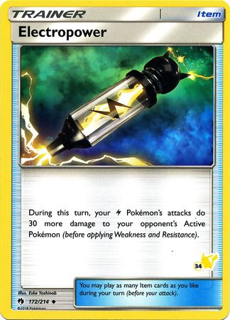 Electropower (172/214) (Pikachu Stamp #34) [Battle Academy 2020] | Game Master's Emporium (The New GME)