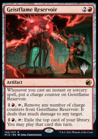 Geistflame Reservoir (Promo Pack) [Innistrad: Midnight Hunt Promos] | Game Master's Emporium (The New GME)