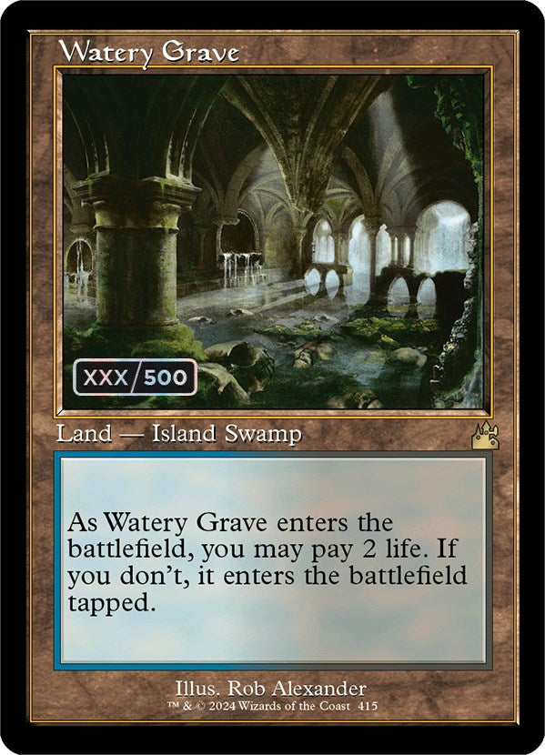 Watery Grave (Retro) (Serialized) [Ravnica Remastered] | Game Master's Emporium (The New GME)