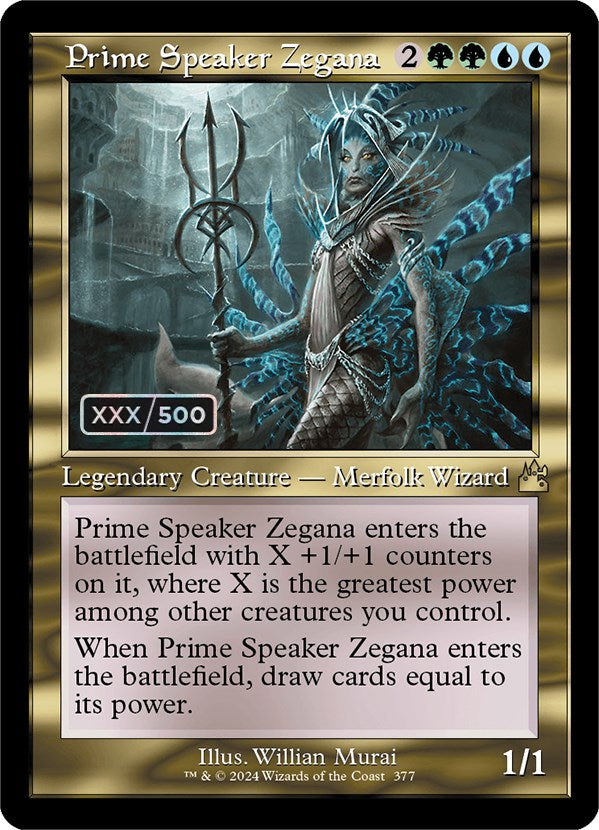 Prime Speaker Zegana (Retro) (Serialized) [Ravnica Remastered] | Game Master's Emporium (The New GME)