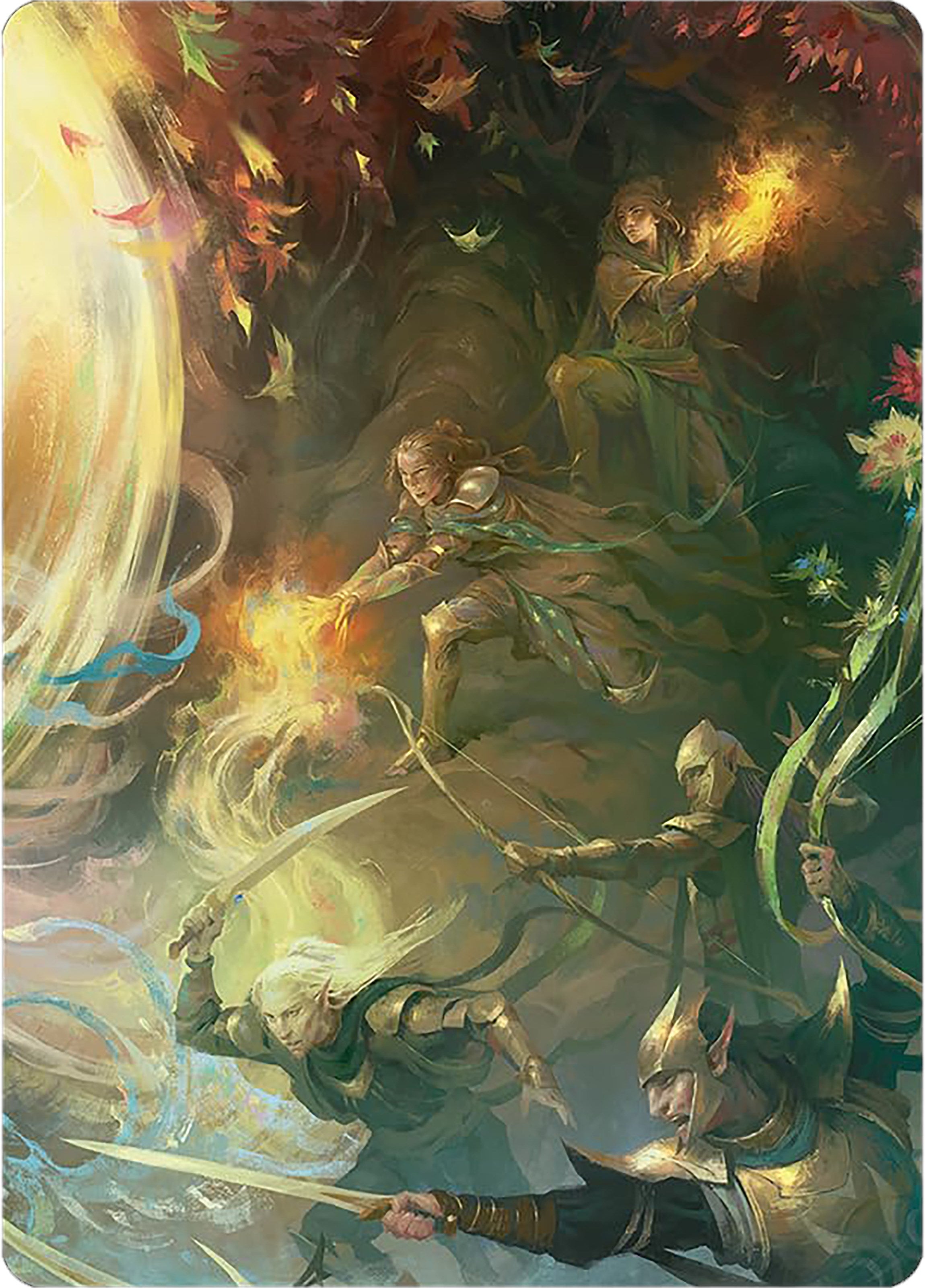 Rally the Galadhrim Art Card [The Lord of the Rings: Tales of Middle-earth Art Series] | Game Master's Emporium (The New GME)