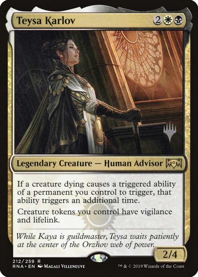 Teysa Karlov (Promo Pack) [Ravnica Allegiance Promos] | Game Master's Emporium (The New GME)