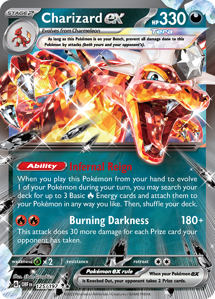 Charizard ex (125/197) [Scarlet & Violet: Obsidian Flames] | Game Master's Emporium (The New GME)