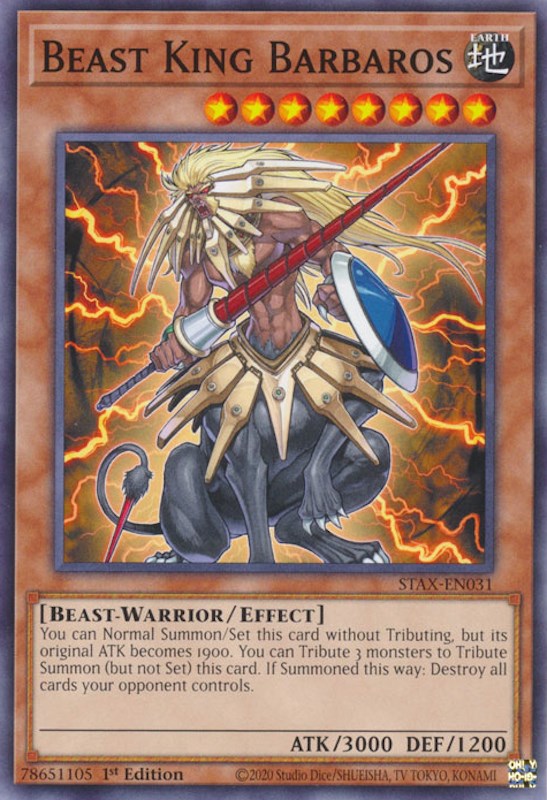 Beast King Barbaros [STAX-EN031] Common | Game Master's Emporium (The New GME)