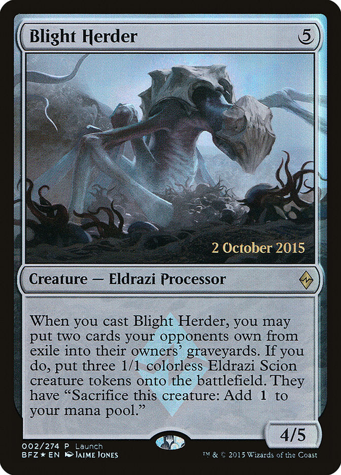 Blight Herder (Launch) [Battle for Zendikar Promos] | Game Master's Emporium (The New GME)