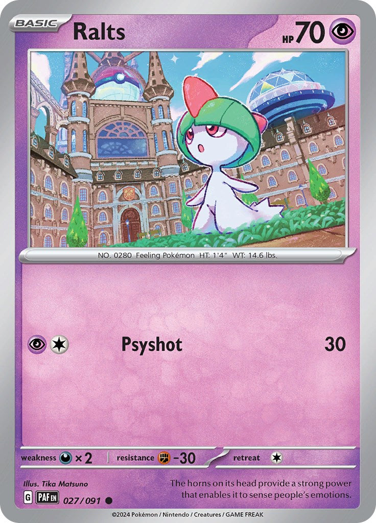 Ralts (027/091) [Scarlet & Violet: Paldean Fates] | Game Master's Emporium (The New GME)