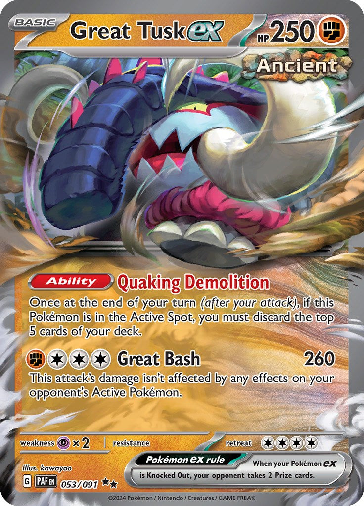 Great Tusk ex (053/091) [Scarlet & Violet: Paldean Fates] | Game Master's Emporium (The New GME)