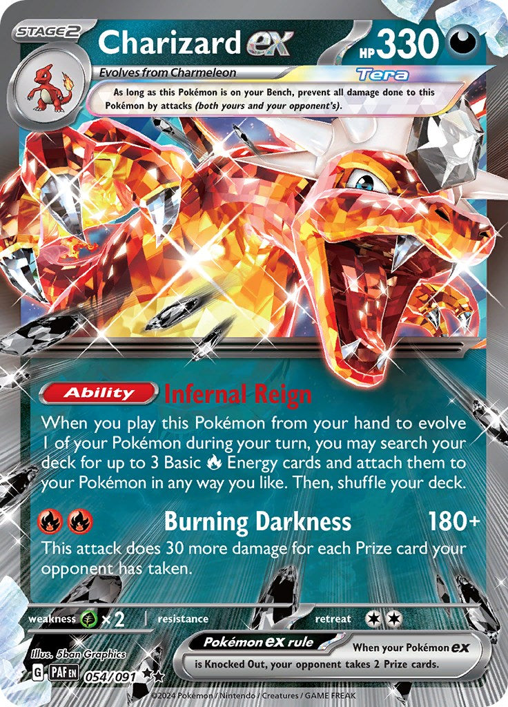 Charizard ex (054/091) [Scarlet & Violet: Paldean Fates] | Game Master's Emporium (The New GME)