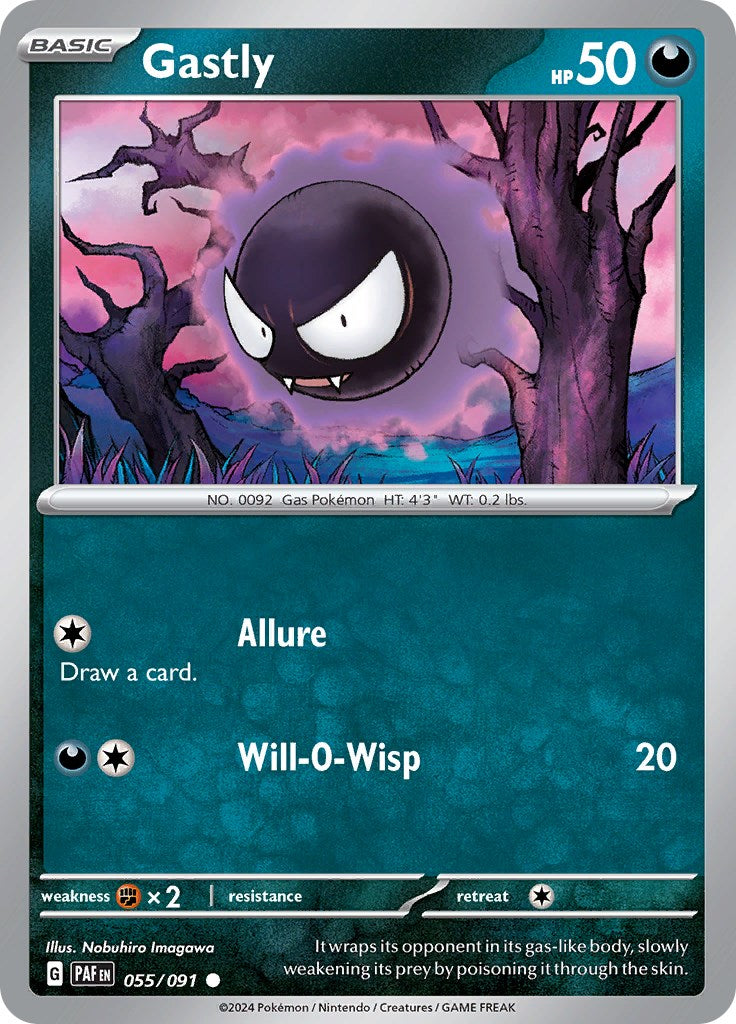 Gastly (055/091) [Scarlet & Violet: Paldean Fates] | Game Master's Emporium (The New GME)