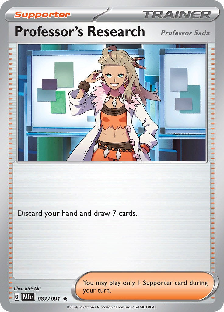 Professor's Research (087/091) [Scarlet & Violet: Paldean Fates] | Game Master's Emporium (The New GME)