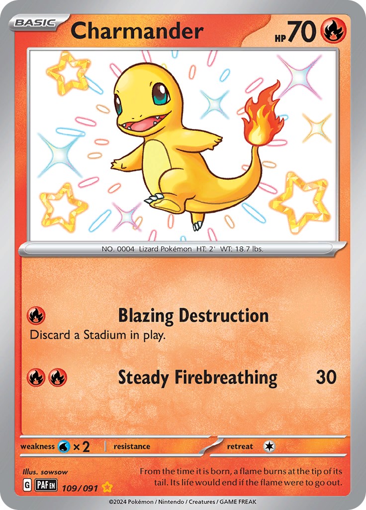 Charmander (109/091) [Scarlet & Violet: Paldean Fates] | Game Master's Emporium (The New GME)