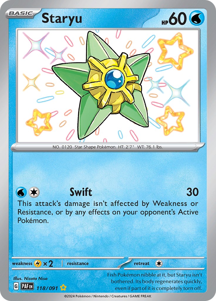 Staryu (118/091) [Scarlet & Violet: Paldean Fates] | Game Master's Emporium (The New GME)