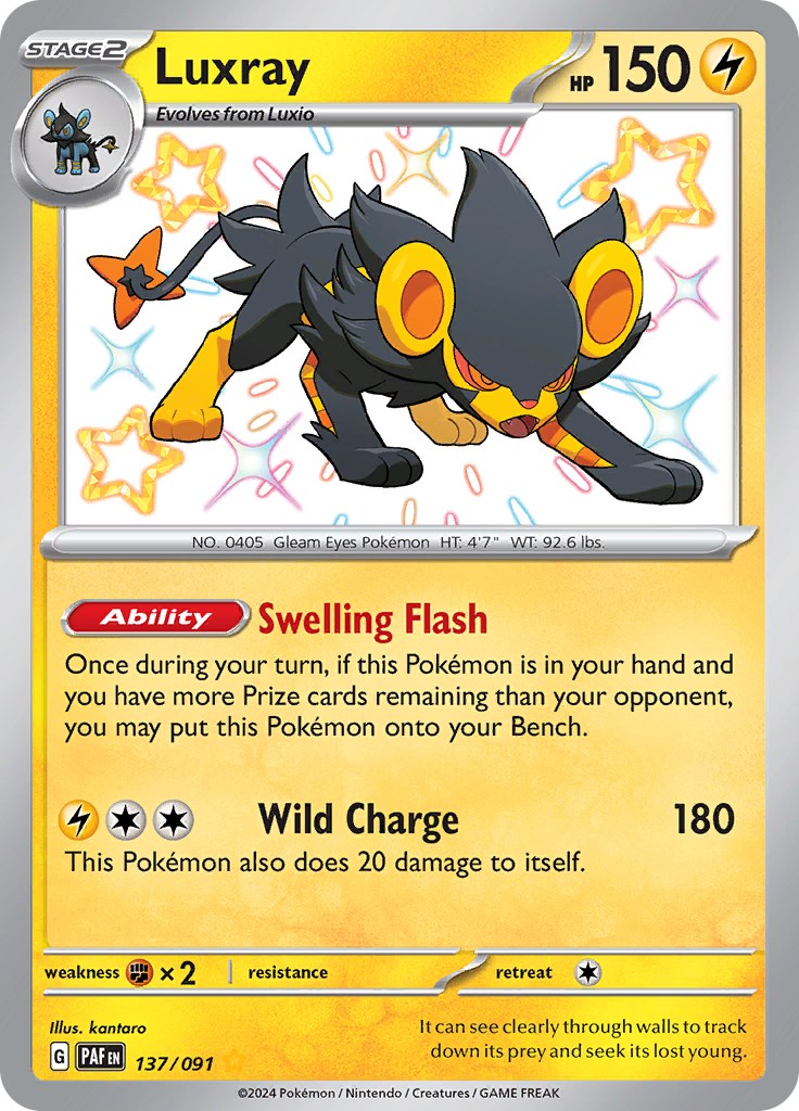Luxray (137/091) [Scarlet & Violet: Paldean Fates] | Game Master's Emporium (The New GME)