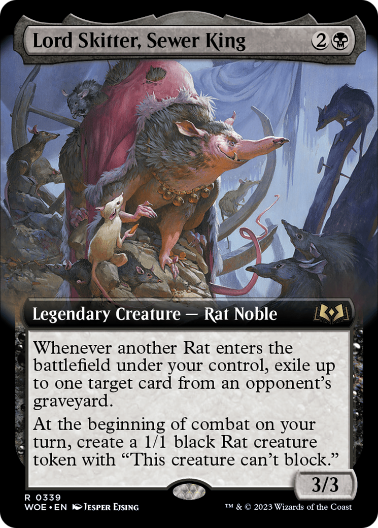 Lord Skitter, Sewer King (Extended Art) [Wilds of Eldraine] | Game Master's Emporium (The New GME)