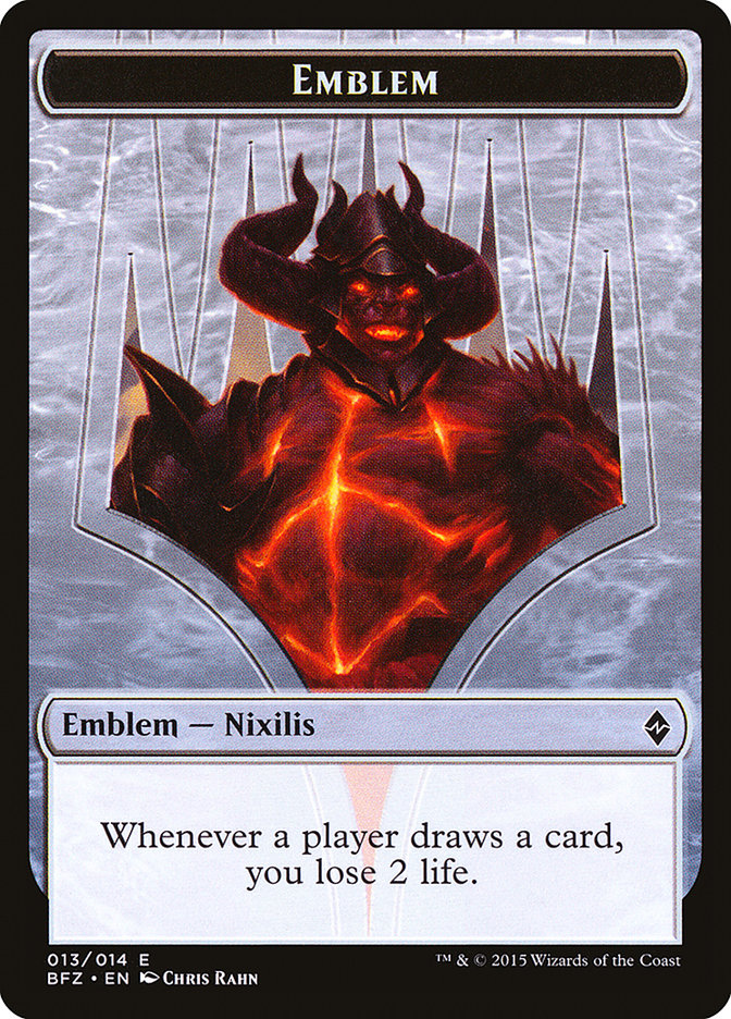 Ob Nixilis Reignited Emblem [Battle for Zendikar Tokens] | Game Master's Emporium (The New GME)
