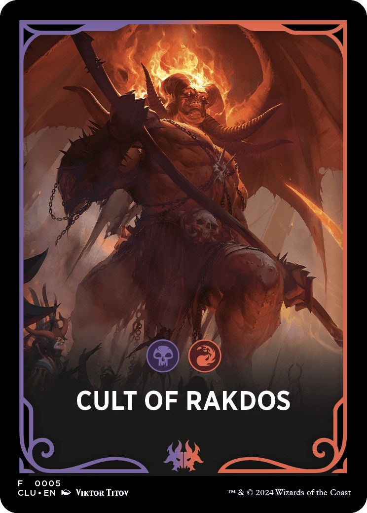 Cult of Rakdos Theme Card [Ravnica: Clue Edition Tokens] | Game Master's Emporium (The New GME)