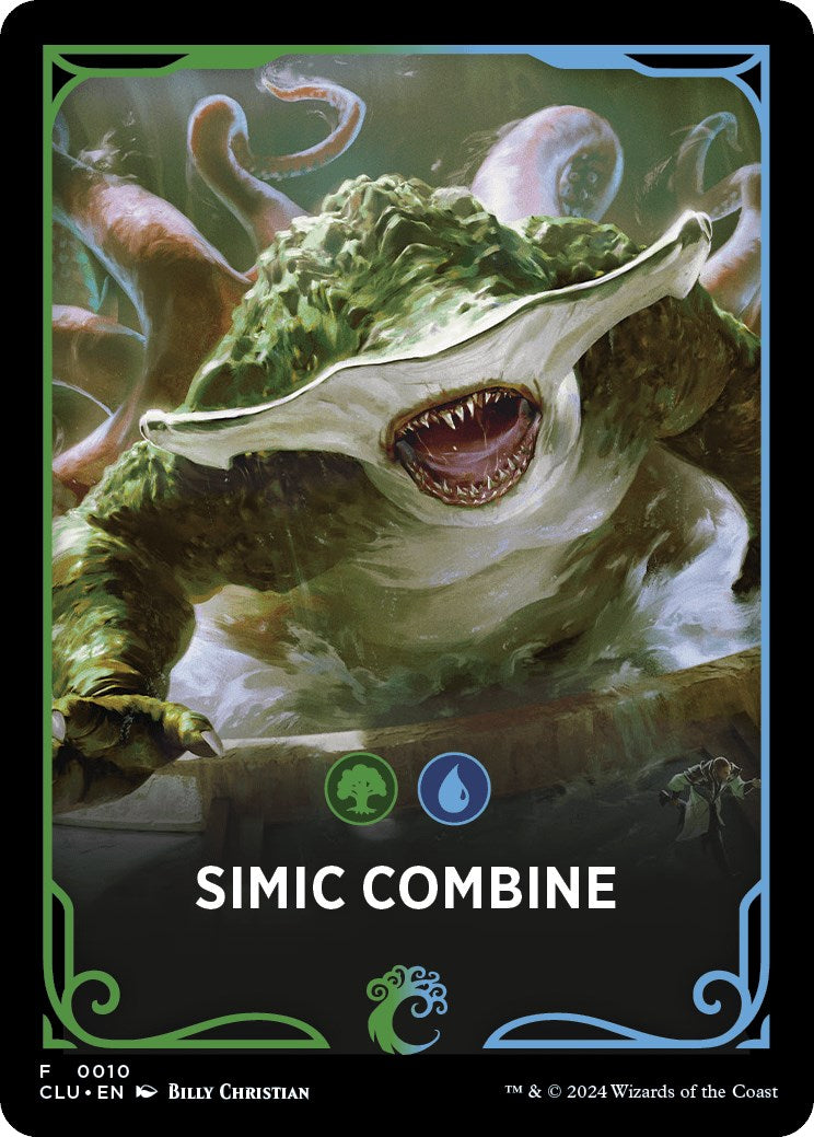 Simic Combine Theme Card [Ravnica: Clue Edition Tokens] | Game Master's Emporium (The New GME)