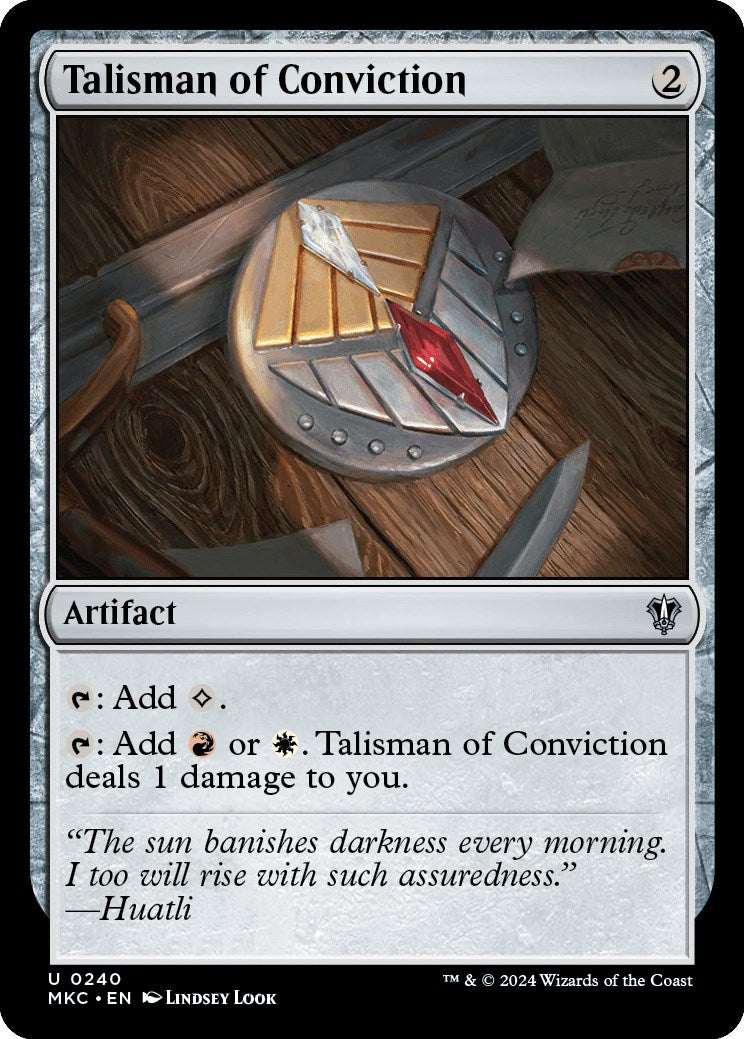 Talisman of Conviction [Murders at Karlov Manor Commander] | Game Master's Emporium (The New GME)