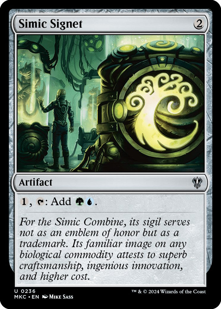 Simic Signet [Murders at Karlov Manor Commander] | Game Master's Emporium (The New GME)