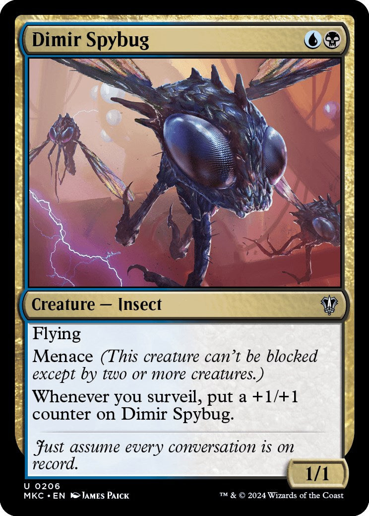 Dimir Spybug [Murders at Karlov Manor Commander] | Game Master's Emporium (The New GME)