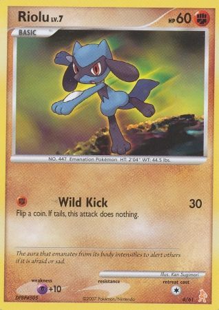 Riolu (6/61) [Diamond & Pearl: Trainer Kit - Lucario] | Game Master's Emporium (The New GME)