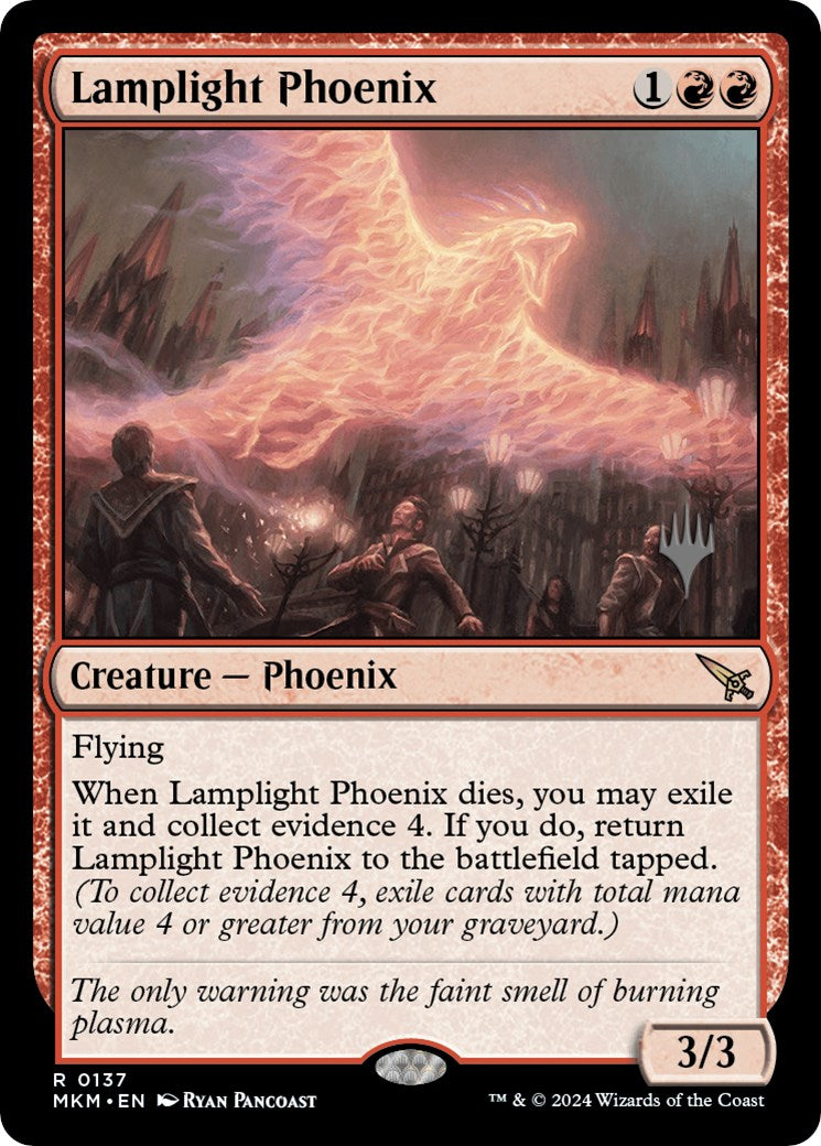 Lamplight Phoenix (Promo Pack) [Murders at Karlov Manor Promos] | Game Master's Emporium (The New GME)