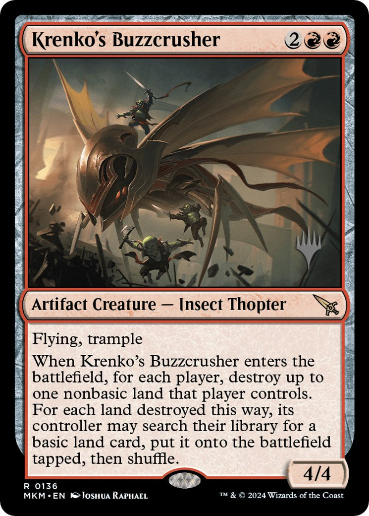 Krenko's Buzzcrusher (Promo Pack) [Murders at Karlov Manor Promos] | Game Master's Emporium (The New GME)