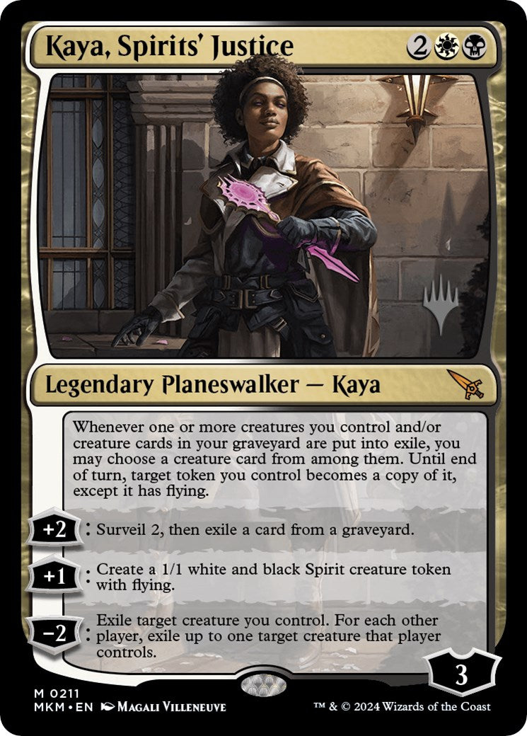 Kaya, Spirits' Justice (Promo Pack) [Murders at Karlov Manor Promos] | Game Master's Emporium (The New GME)