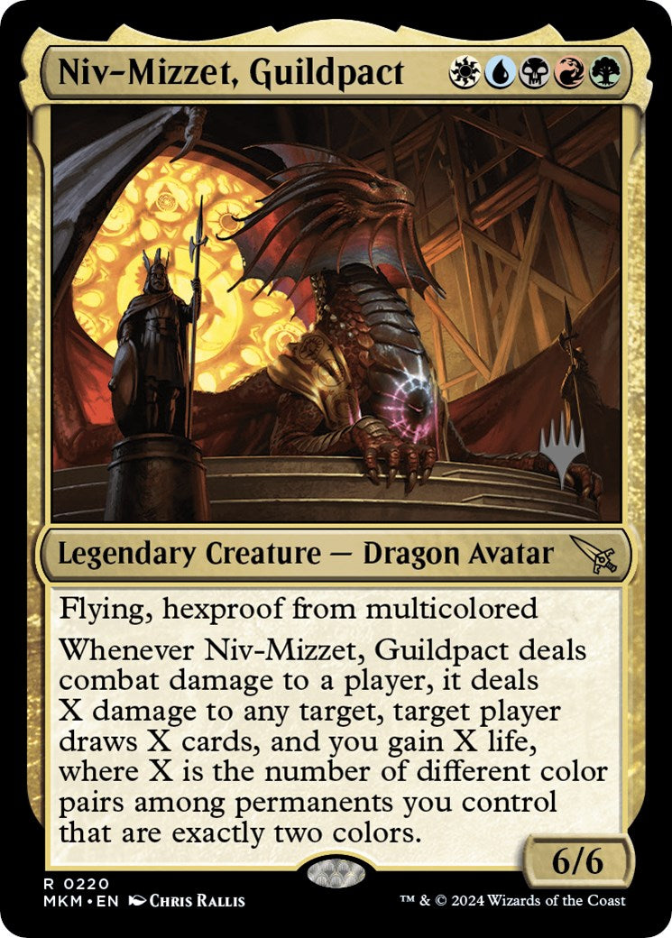 Niv-Mizzet, Guildpact (Promo Pack) [Murders at Karlov Manor Promos] | Game Master's Emporium (The New GME)