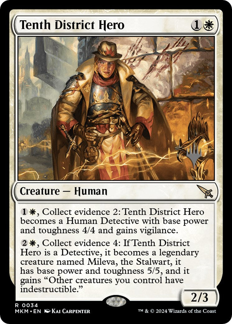 Tenth District Hero (Promo Pack) [Murders at Karlov Manor Promos] | Game Master's Emporium (The New GME)